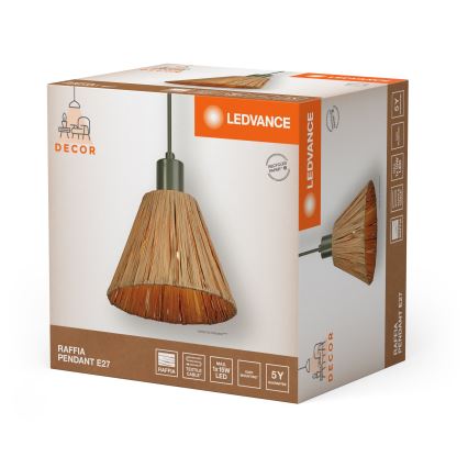 Ledvance - Pendel DECOR RAFFIA 1xE27/15W/230V