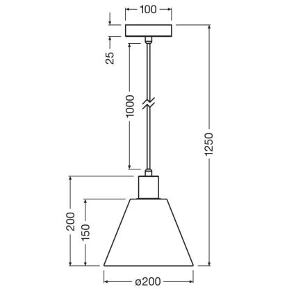 Ledvance - Pendel DECOR RAFFIA 1xE27/15W/230V