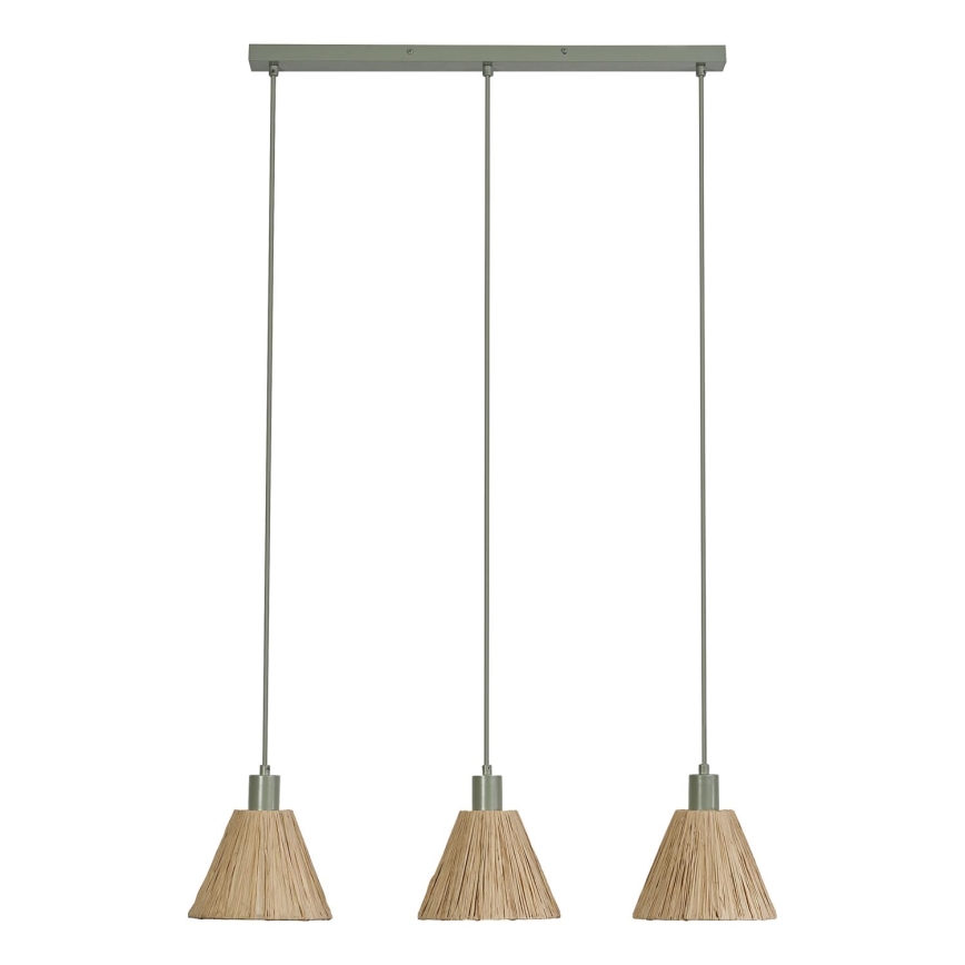 Ledvance - Pendel DECOR RAFFIA 3xE27/15W/230V raffia bast