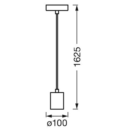 Ledvance - Pendel PENDULUM ROBBIN 1xE27/15W/230V skinnende krom