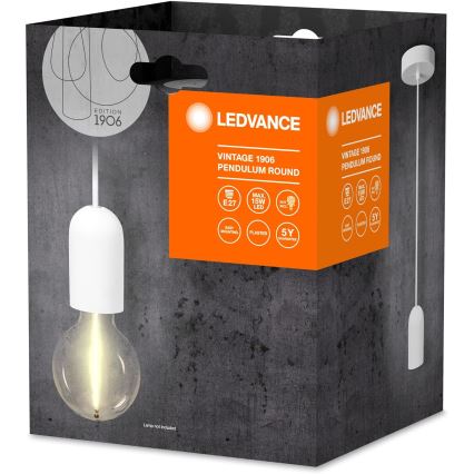 Ledvance - Pendel PENDULUM ROUND 1xE27/15W/230V hvid