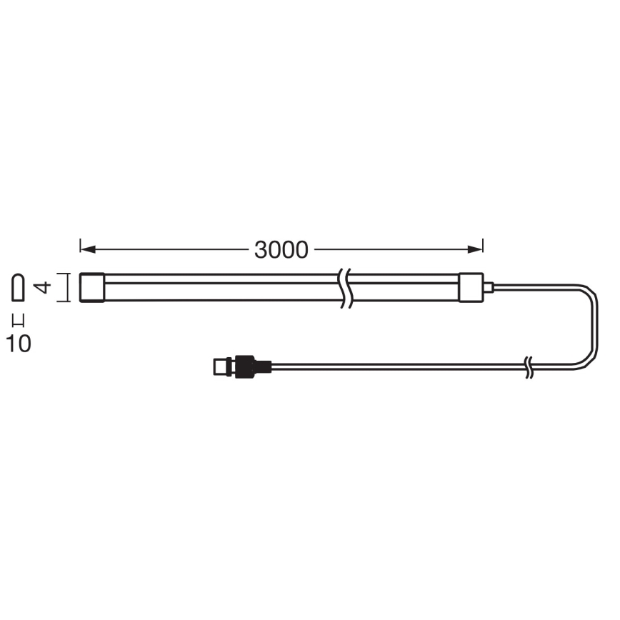 Ledvance - LED RGB dæmpbar soldrevet LED-strip FLEX MAGIC 3m LED/1,2W/5V + fjernbetjening