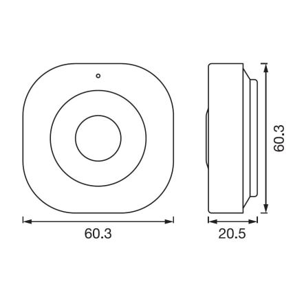 Ledvance - Smart bevægelsessensor SMART+ 3,7V Wi-fi