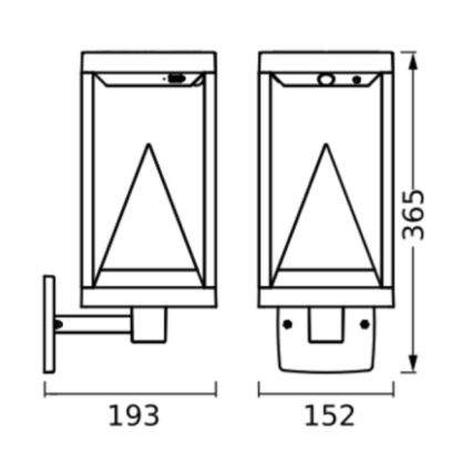 Ledvance - LED RGBW Dæmpbar solcelle væglampe med bevægelses- og skumringssensor SMART+ ALPS LED/6W/3,7V 2200 mAh 3000K IP44