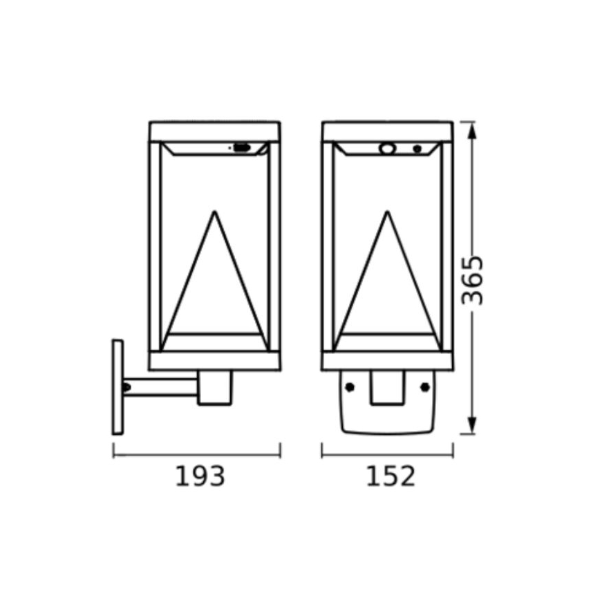 Ledvance - LED RGBW Dæmpbar solcelle væglampe med bevægelses- og skumringssensor SMART+ ALPS LED/6W/3,7V 2200 mAh 3000K IP44