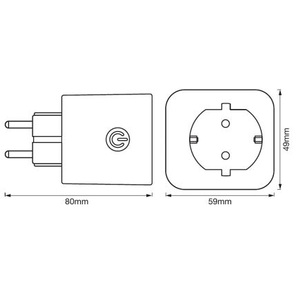 Ledvance - Smart plug SMART+ EU Wi-Fi