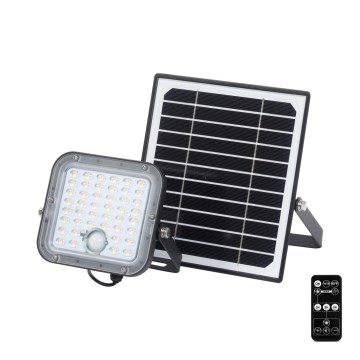 Ledvance - Soldrevet LED projektør dæmpbar med sensor FLOOD SPLIT LED/10W/3,2V 5000 mAh IP65 + fjernbetjening