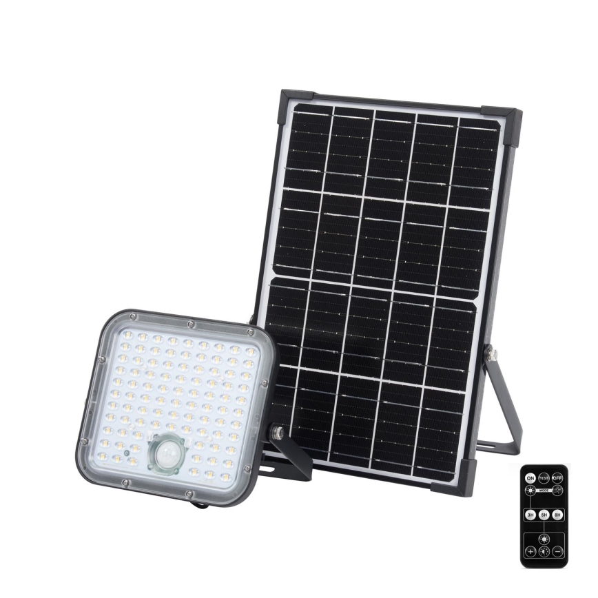 Ledvance - Soldrevet LED projektør dæmpbar med sensor FLOOD SPLIT LED/30W/6,4V 5000 mAh IP65 + fjernbetjening