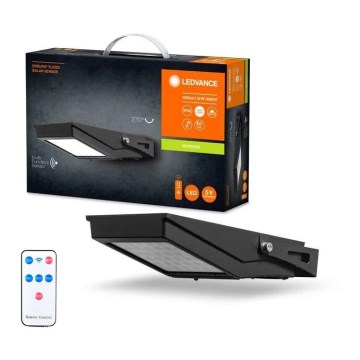 Ledvance - Soldrevet LED projektør med sensor FLOOD LED/10W/3,6V 2000 mAh IP65 + fjernbetjening