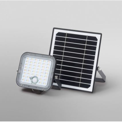 Ledvance - Soldrevet LED projektør dæmpbar med sensor FLOOD SPLIT LED/10W/3,2V 5000 mAh IP65 + fjernbetjening