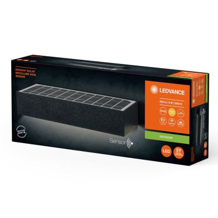 Ledvance - Soldrevet LED væglampe med sensor ENDURA SOLAR LED/6W/4,2V 3000 mAh IP65