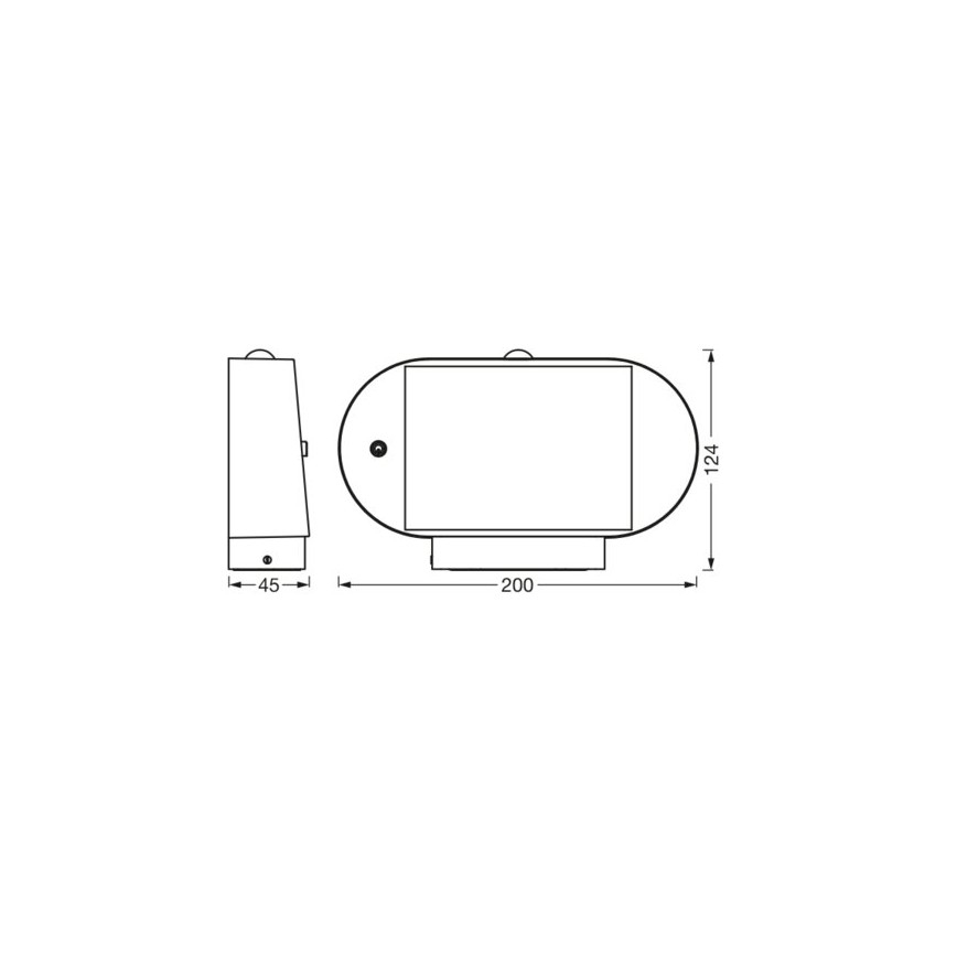 Ledvance - Soldrevet LED væglampe med sensor ENDURA STYLE LED/4W/3,7V 2000 mAh IP44