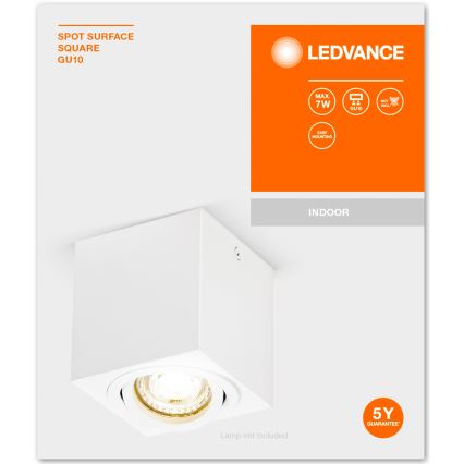 Ledvance - Spotlampe SPOT 1xGU10/7W/230V hvid