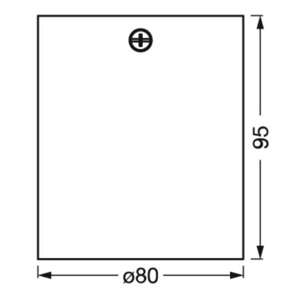 Ledvance - Spotlampe SPOT 1xGU10/7W/230V sort