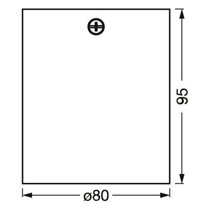 Ledvance - Spotlampe SPOT 1xGU10/7W/230V sort
