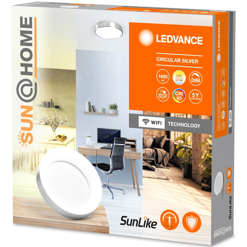 Ledvance-LED Dæmpbart loftlys SUN@HOME CIRCULAR LED/18,5W/230V Wi-Fi