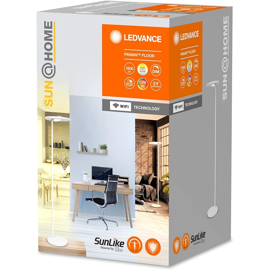 Ledvance - LED Dæmpbar Gulvlampe SUN@HOME LED/36W/230V 2200-5000K CRI 95 Wi-Fi