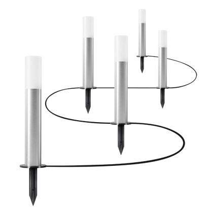 Ledvance - SÆT 5x LED RGBW Dæmpbar udendørs lampe SMART+ GARDENPOLE LED/6W/230V IP44