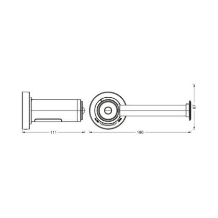 Ledvance - Toiletrulleholder med LED-lys baglygte 3xAAA IP44