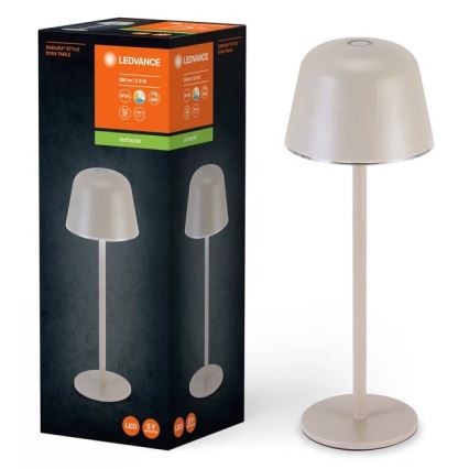 Ledvance - Udendørs LED lampe dæmpbar og genopladelig TABLE LED/2,5W/5V IP54 beige