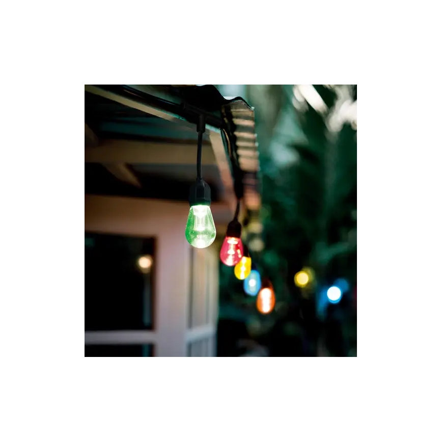 Ledvance - Udendørs LED lyskæde dæmpbar RGBW-farver SMART+ STRING 12xLED/0,37W/230V IP44 Wi-Fi