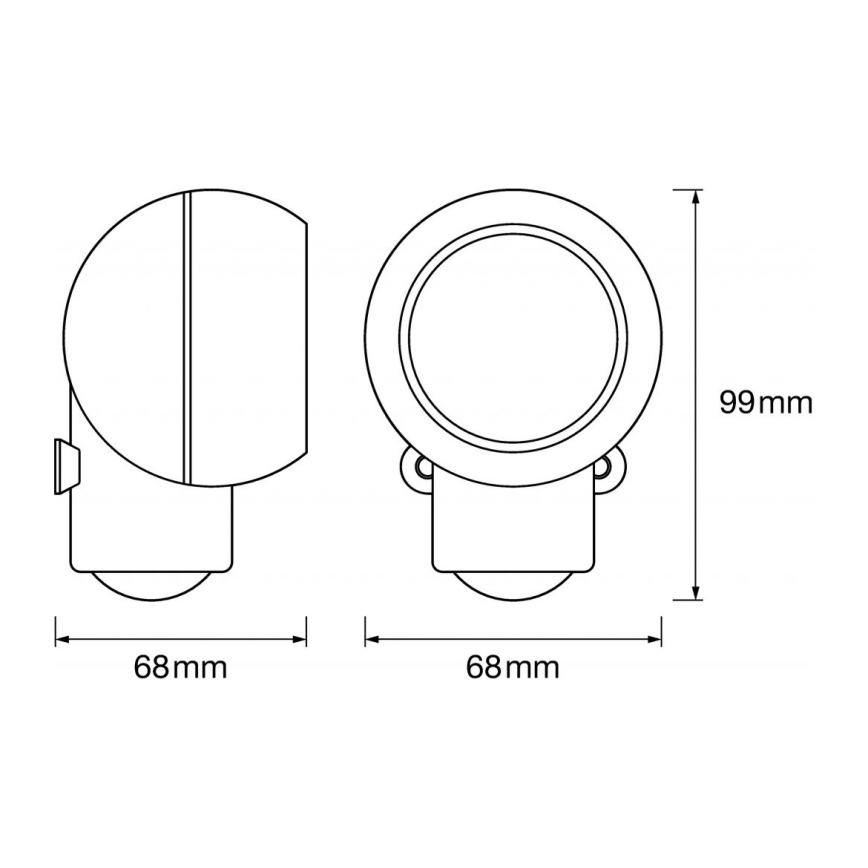 Ledvance -Udendørs LED-navigationslampe med sensor SPYLUX LED/0,3W/3xAA IP43