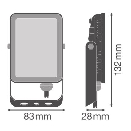 Ledvance - LED Væghængt projektør FLOODLIGHT ESSENTIAL LED/10W/230V IP65