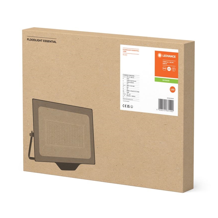 Ledvance - LED Væghængt projektør FLOODLIGHT ESSENTIAL LED/150W/230V IP65