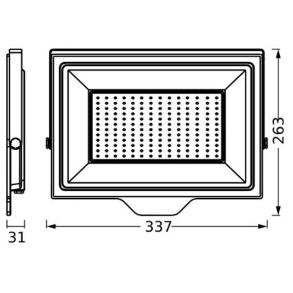 Ledvance - LED Væghængt projektør FLOODLIGHT ESSENTIAL LED/150W/230V IP65