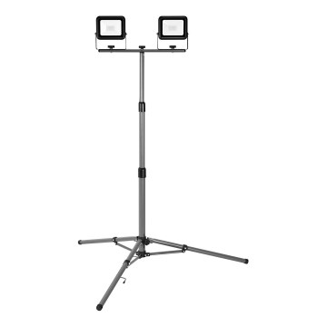 Ledvance - Udendørs LED projektør med en holder WORKLIGHT TRIPOD 2xLED/20W/230V 6500K IP65