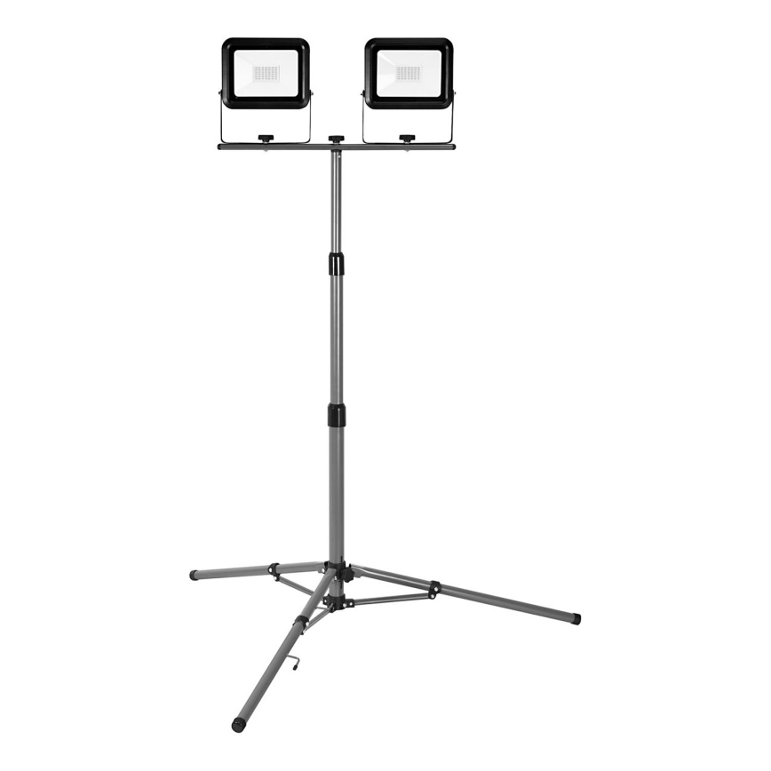 Ledvance - Udendørs LED projektør med en holder WORKLIGHT TRIPOD 2xLED/30W/230V 6500K IP65