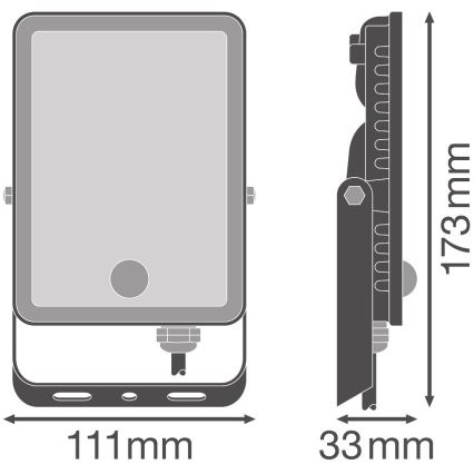 Ledvance - Udendørs LED projektør med sensor FLOODLIGHT LED/20W/230V 6500K IP65