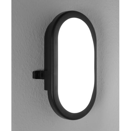 Ledvance - Udendørs LED væglampe BULKHEAD LED/11W/230V IP54 sort