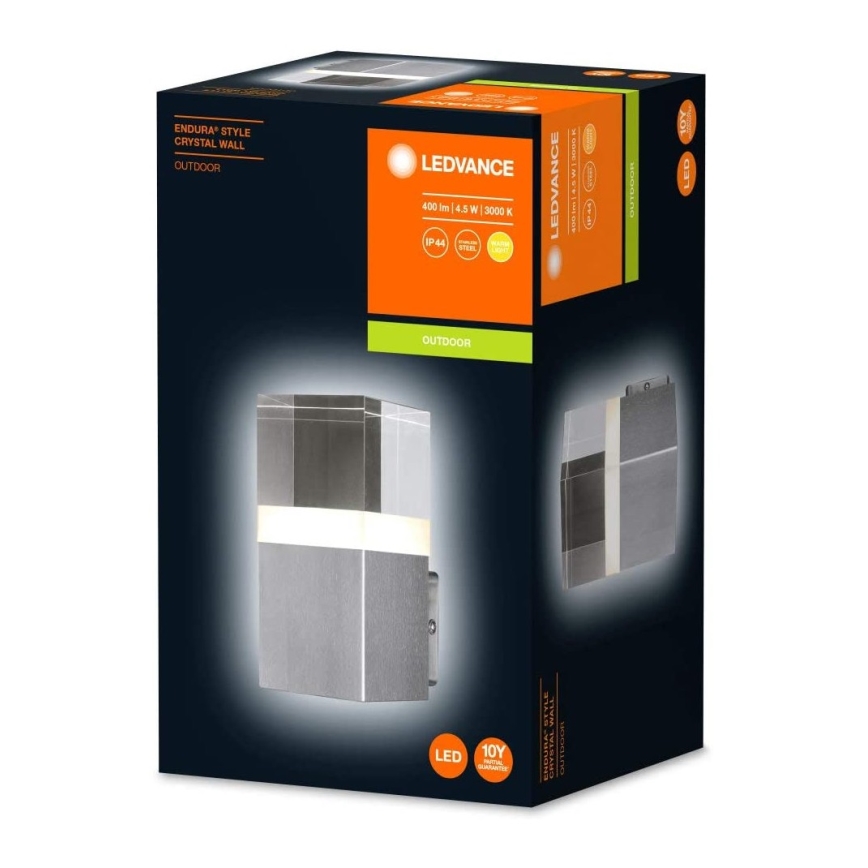 Ledvance - Udendørs LED væglampe CRYSTAL 1xLED/4,5W/230V IP44