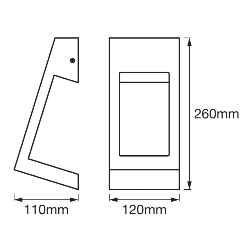 Ledvance - Udendørs LED væglampe EDGE LED/7W/230V IP44