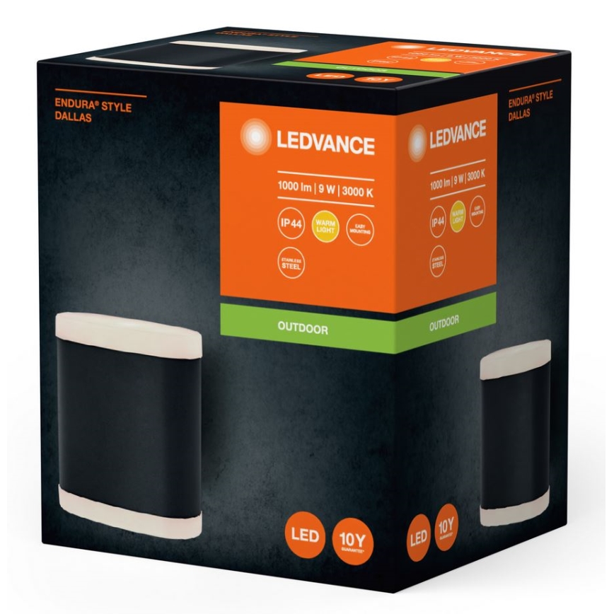 Ledvance - Udendørs LED væglampe ENDURA STYLE DALLAS LED/9W/230V IP44