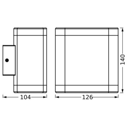 Ledvance - Udendørs LED væglampe ENDURA STYLE DALLAS LED/9W/230V IP44