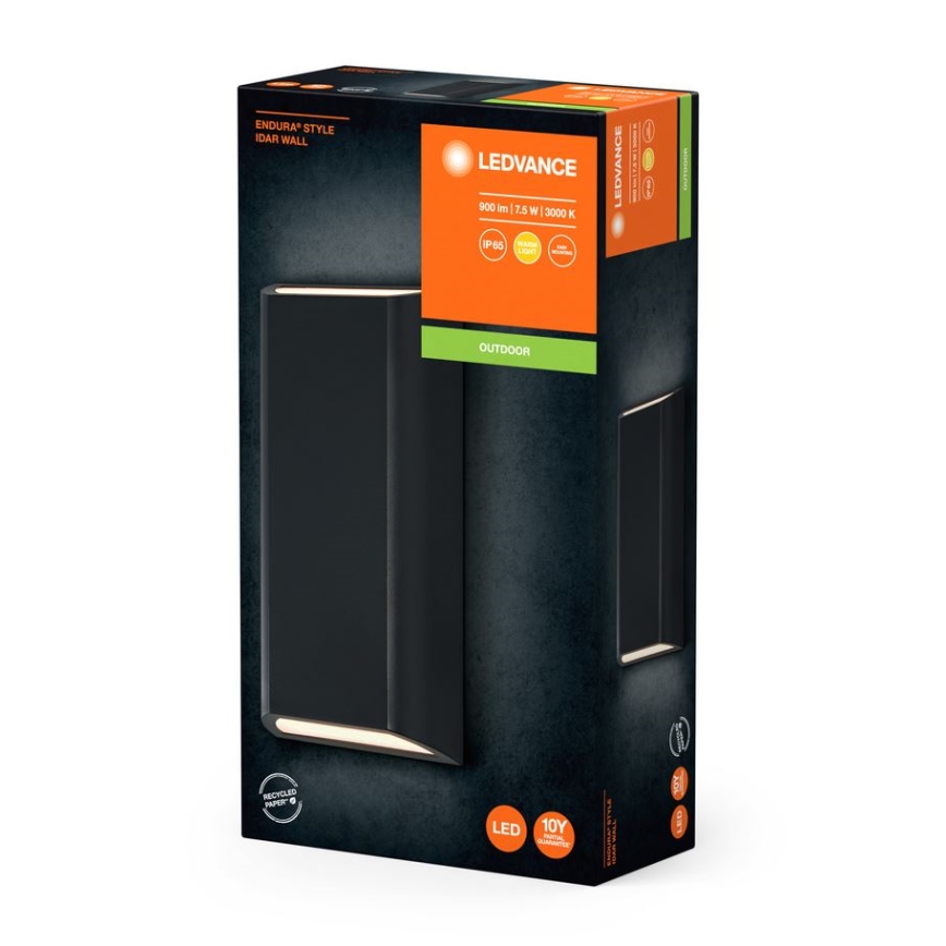 Ledvance - Udendørs LED væglampe ENDURA STYLE IDAR 2xLED/3,75W/230V IP65