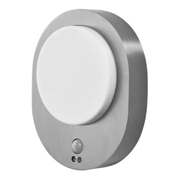 Ledvance - Udendørs LED væglampe med sensor DISC LED/8W/230V IP44