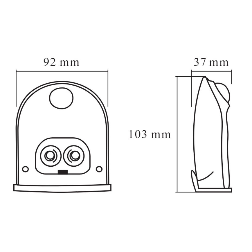 Ledvance - Udendørs LED væglampe med sensor DOORLED LED/1W/3xAA IP54