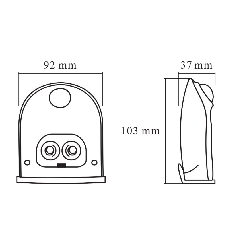 Ledvance - Udendørs LED væglampe med sensor DOORLED LED/1W/3xAA IP54