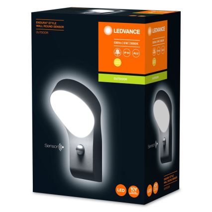 Ledvance - Udendørs LED væglampe med sensor ENDURA LED/8W/230V IP44