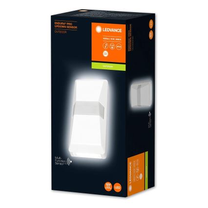 Ledvance - Udendørs LED væglampe med sensor UPDOWN LED/10W/230V IP55