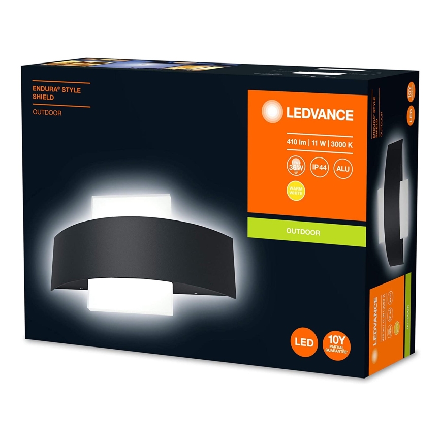 Ledvance - Udendørs LED væglampe SHIELD LED/11W/230V IP44