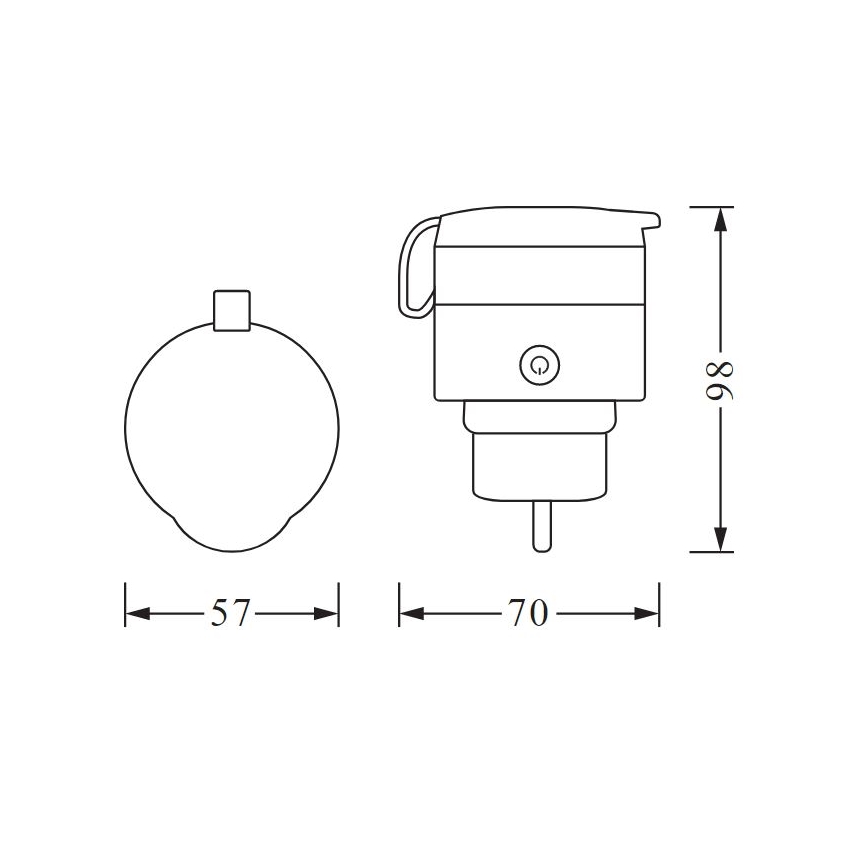 Ledvance - Udendørs smart socket SMART+ PLUG 3680W IP44