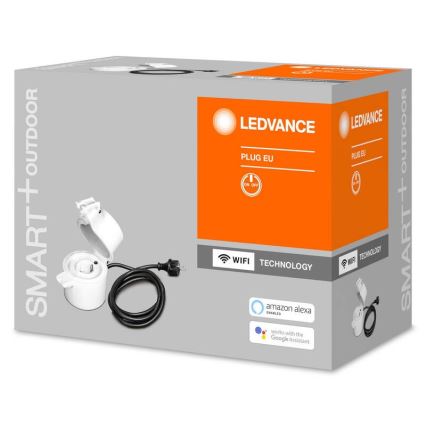 Ledvance - Udendørs smart socket SMART+ PLUG SCHUKO 3680W IP44 Wi-Fi