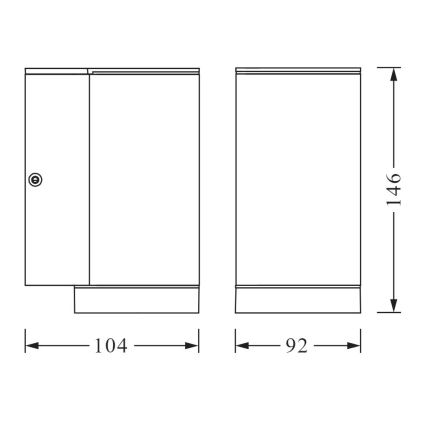 Ledvance - Udendørs væglampe BEAM 1xGU10/35W/230V IP44