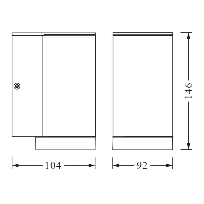 Ledvance - Udendørs væglampe BEAM 1xGU10/35W/230V IP44