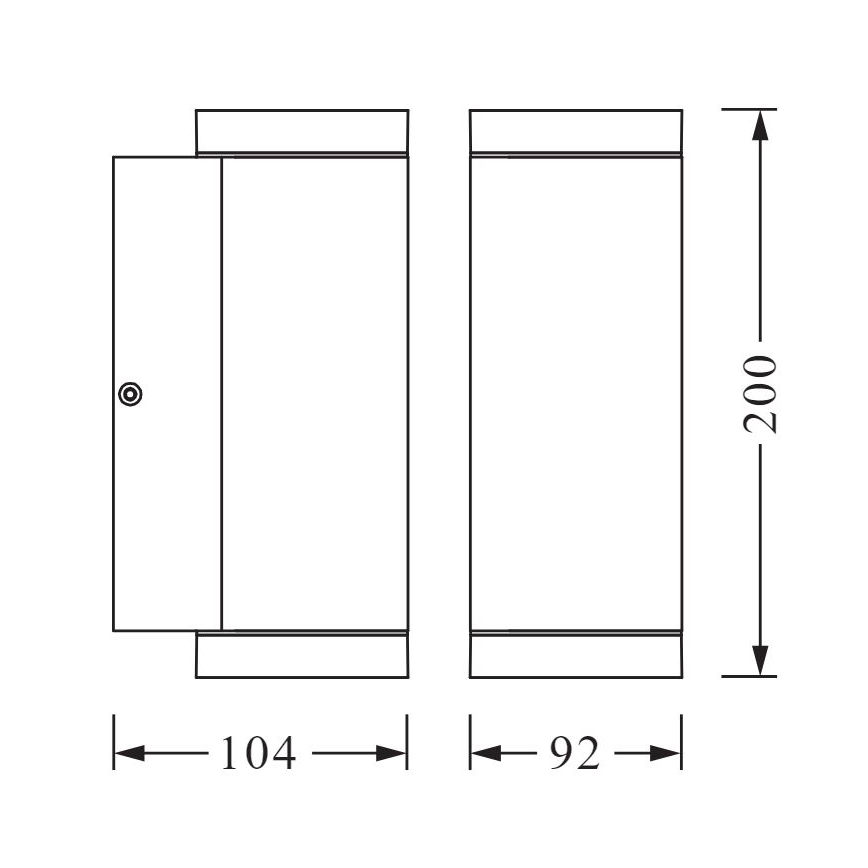 Ledvance - Udendørs væglampe BEAM 2xGU10/35W/230V IP44