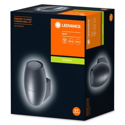 Ledvance - Udendørs væglampe CANNON 1xGU10/35W/230V IP44